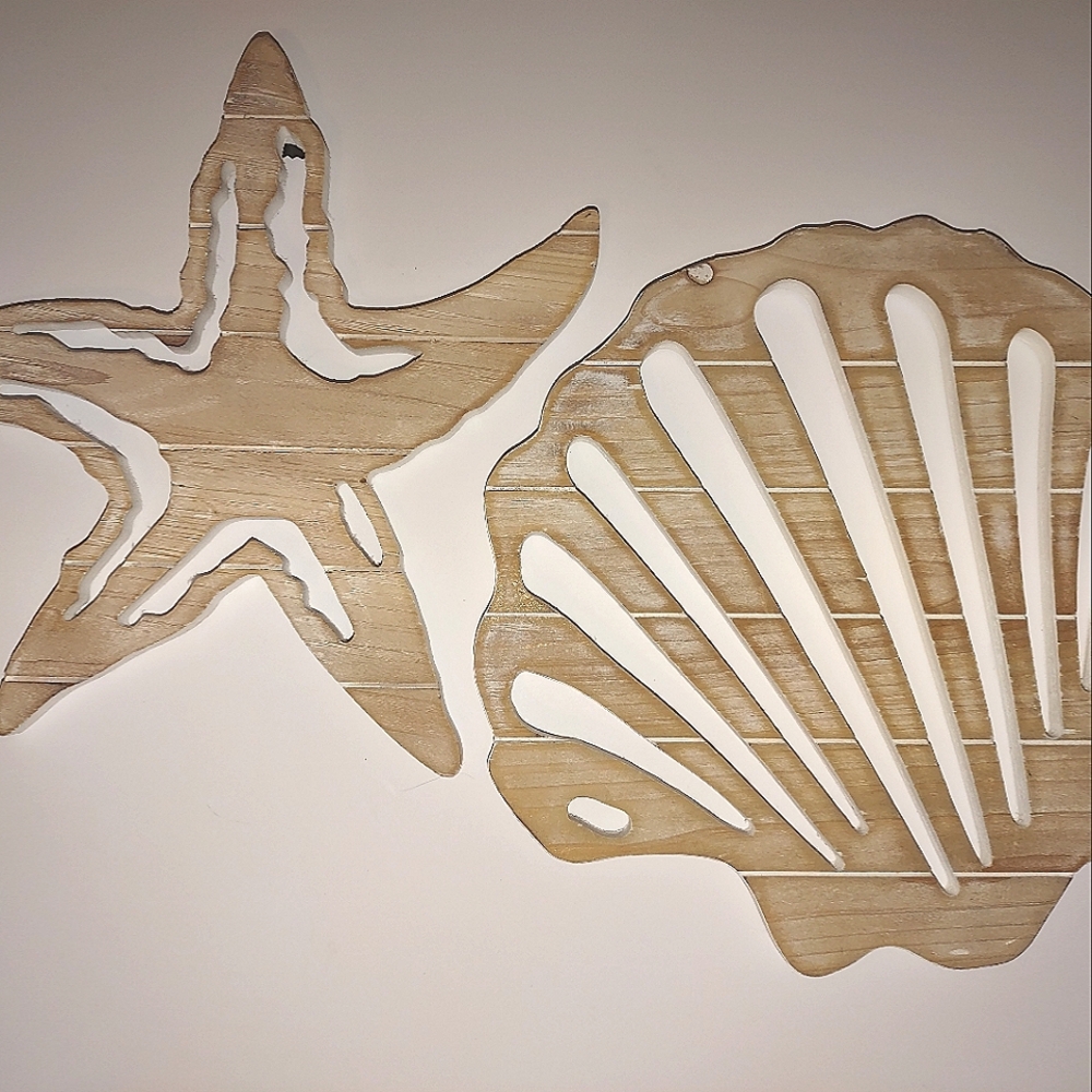 Hanging Wall seashells (Hobby Lobby)